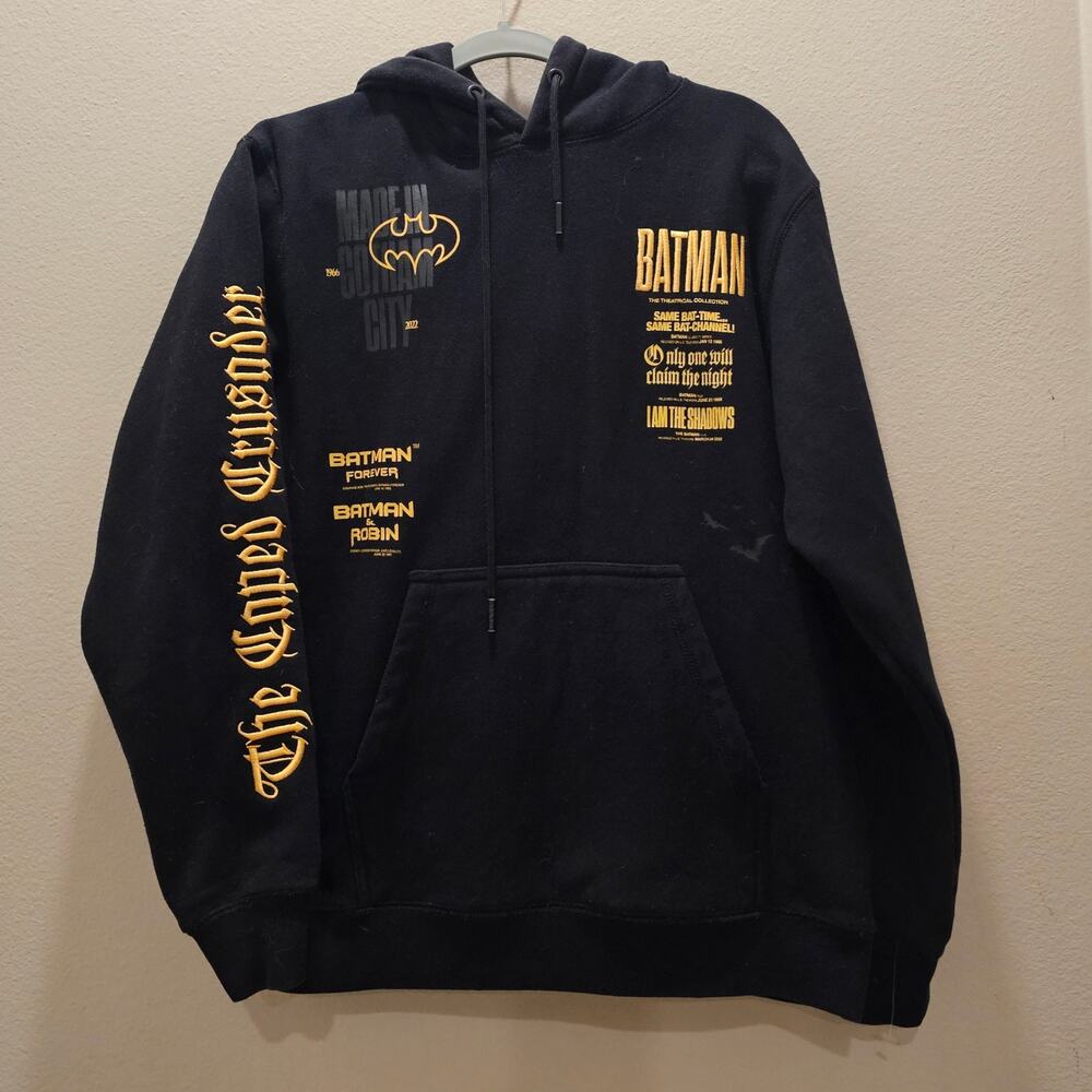 Batman DC Comics Shoe Place Collab Black Hoodie Size Small
